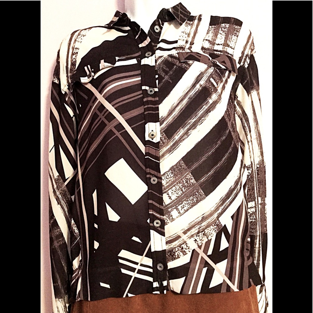 L.A.M.B. Target print blouse